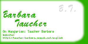 barbara taucher business card